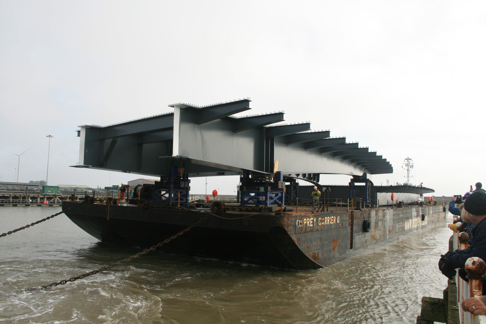 Major Steel Structures Arrive To Gull Wing Bridge Farrans